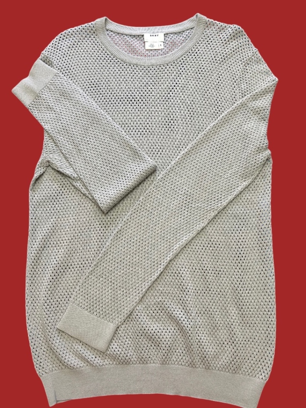DKNY Open Stitch Knitted Sweater